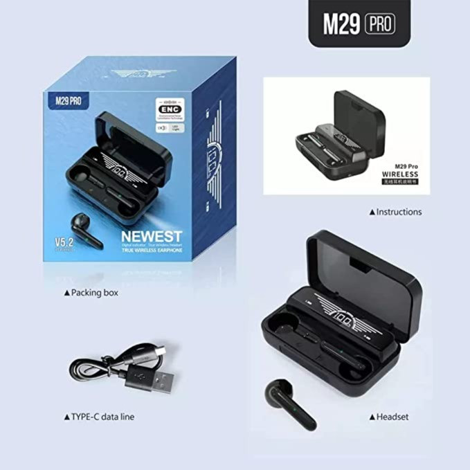 هندزفری بلوتوث M29 Pro اصلی نسخه جدید 5.3